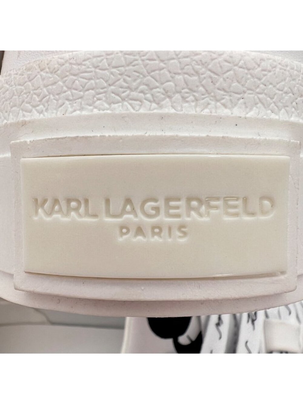 Karl Lagerfeld Georgia Shoes Womens Sneakers 5.5 Floral Design White Leather NEW - Picture 15 of 16